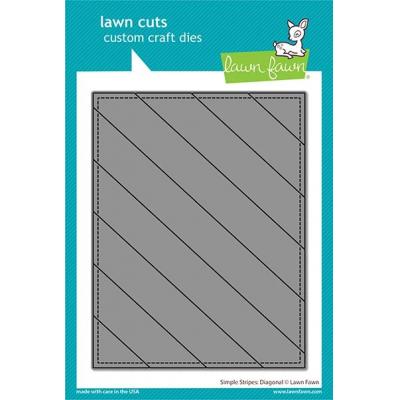 Lawn Fawn Lawn Cut - Simple Stripes Diagonal